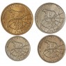 Набор монет 1993 год Арктикуголь, Шпицберген 4 монеты