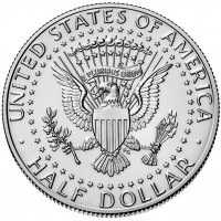 США 50 центов 2025 Кеннеди