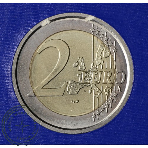 Ватикан 2 евро 2007 80 лет папе Бенедикту XVI (буклет)