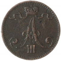 Монета 1 пенни 1881