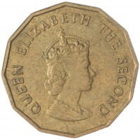 Монета Джерси 1/4 шиллинга (3 пенса) 1966