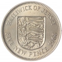 Джерси 5 пенсов 1968