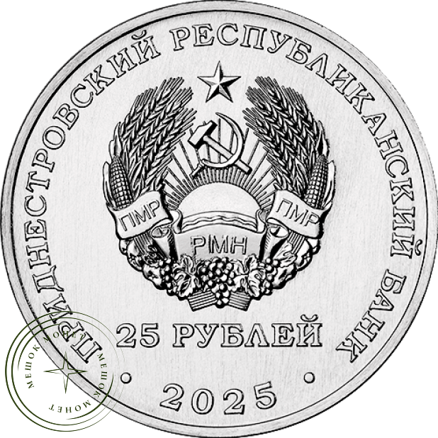 Приднестровье 25 рублей 2025 80 лет ЗАО Одема им. В. Соловьёвой — 937045791