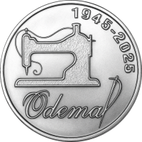 Монета Приднестровье 25 рублей 2025 80 лет ЗАО Одема им. В. Соловьёвой