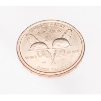 Монета США 1 доллар 2016 Солдатские каски