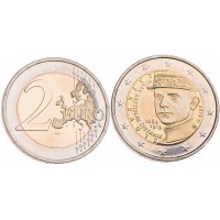Монета Словакия 2 евро 2019 100 лет со дня смерти Милана Растислава Штефаника