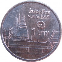 Монета Таиланд 1 бат 2012