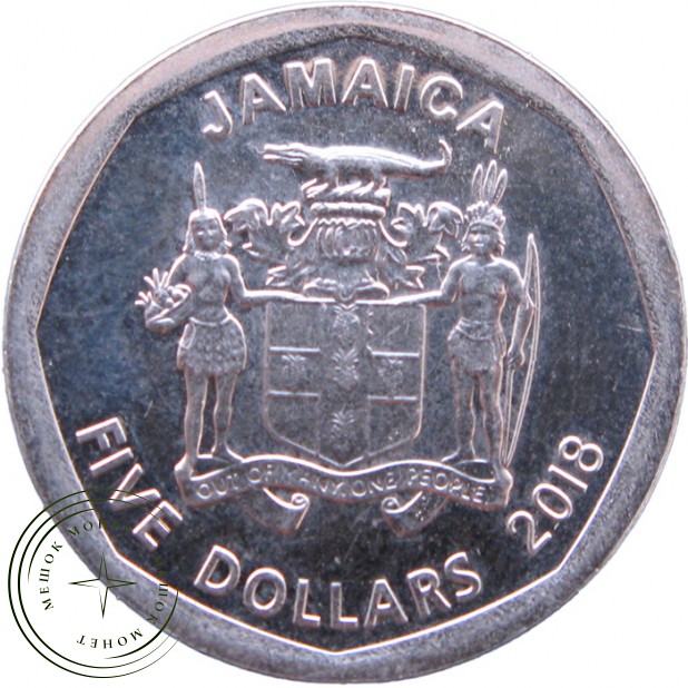 Ямайка 5 долларов 2018