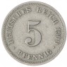 Германия 5 рейхспфеннигов 1900