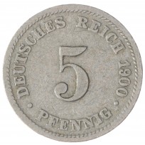 Монета Германия 5 пфеннигов 1900