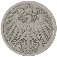 Монета Германия 5 пфеннигов 1900