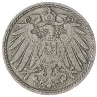 Монета Германия 5 рейхспфеннигов 1904
