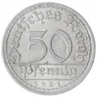 Германия 50 рейхпфеннигов 1921