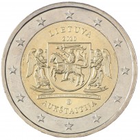 Монета Литва 2 евро 2020 Аукштайтия