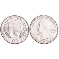 Монета США 25 центов 2015 Национальный монумент Гомстед