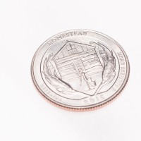 Монета США 25 центов 2015 Национальный монумент Гомстед