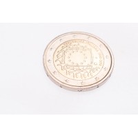 Монета Италия 2 евро 2015 30 лет Флагу Европы
