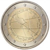 Монета Португалия 2 евро 2019 600-летие открытия архипелага Мадейра