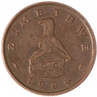 Монета Зимбабве 1 цент 1994