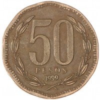 Чили 50 песо 1999