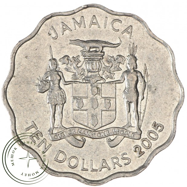 Ямайка 10 долларов 2005