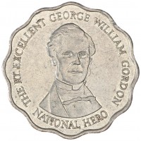 Монета Ямайка 10 долларов 2005