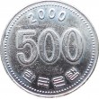 Южная Корея 500 вон 2000
