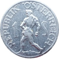Австрия 1 шиллинг 1946