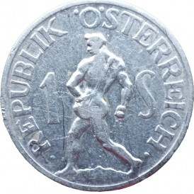 Монета Австрия 1 шиллинг 1946