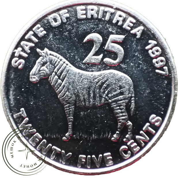 Эритрея 25 центов 1997 — 937045824