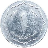 Монета Алжир 1 сантим 1964