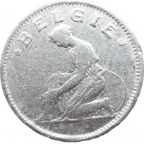 Монета Бельгия 50 сентим 1923