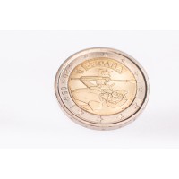 Монета Испания 2 евро 2005 400 лет первого издания романа Дон-Кихот Мигеля Сервантеса