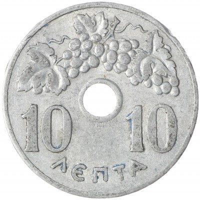 Монета Греция 10 лепт 1964