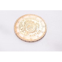 Монета Австрия 2 евро 2012 10 лет наличному обращению евро