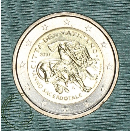 Ватикан 2 евро 2010 Год священников (буклет) — 36517692