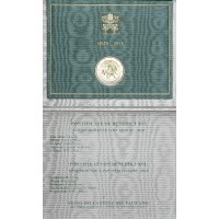 Монета Ватикан 2 евро 2010 Год священников (буклет)