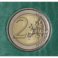 Монета Ватикан 2 евро 2010 Год священников (буклет)