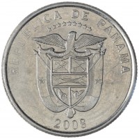 Монета Панама 1/4 бальбоа 2008 Рак молочной железы