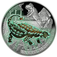 Монета Австрия 3 евро 2020 Анкилозавр