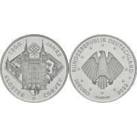 Монета Германия 20 евро 2022 Корвейский монастырь