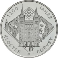 Монета Германия 20 евро 2022 Корвейский монастырь