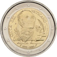 Монета Ватикан 2 евро 2023 Манцони