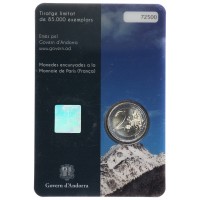 Монета Андорра 2 евро 2017 страна в Пиренееях (Буклет)