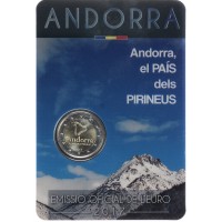Андорра 2 евро 2017 страна в Пиренееях (Буклет)