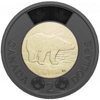 Канада 2 доллара 2022 в честь королевы Елизаветы II