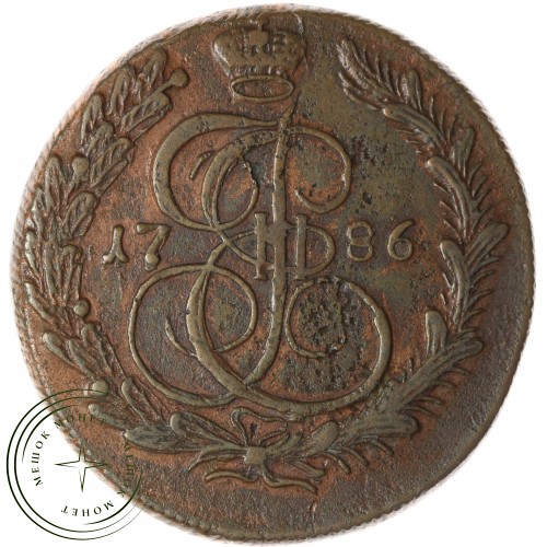 5 копеек 1786 КМ