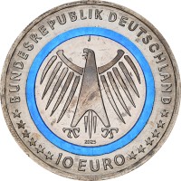 Монета Германия 10 евро 2025 Агентство технической помощи THW