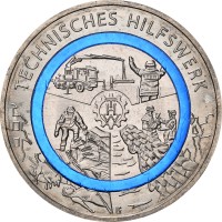 Германия 10 евро 2025 Агентство технической помощи THW