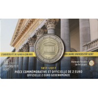 Монета Бельгия 2 евро 2017 200 лет основания Гентского университета (Буклет)